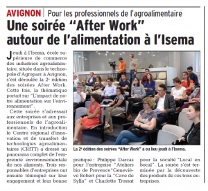 article dauphiné libéré after work 7 juin 00212