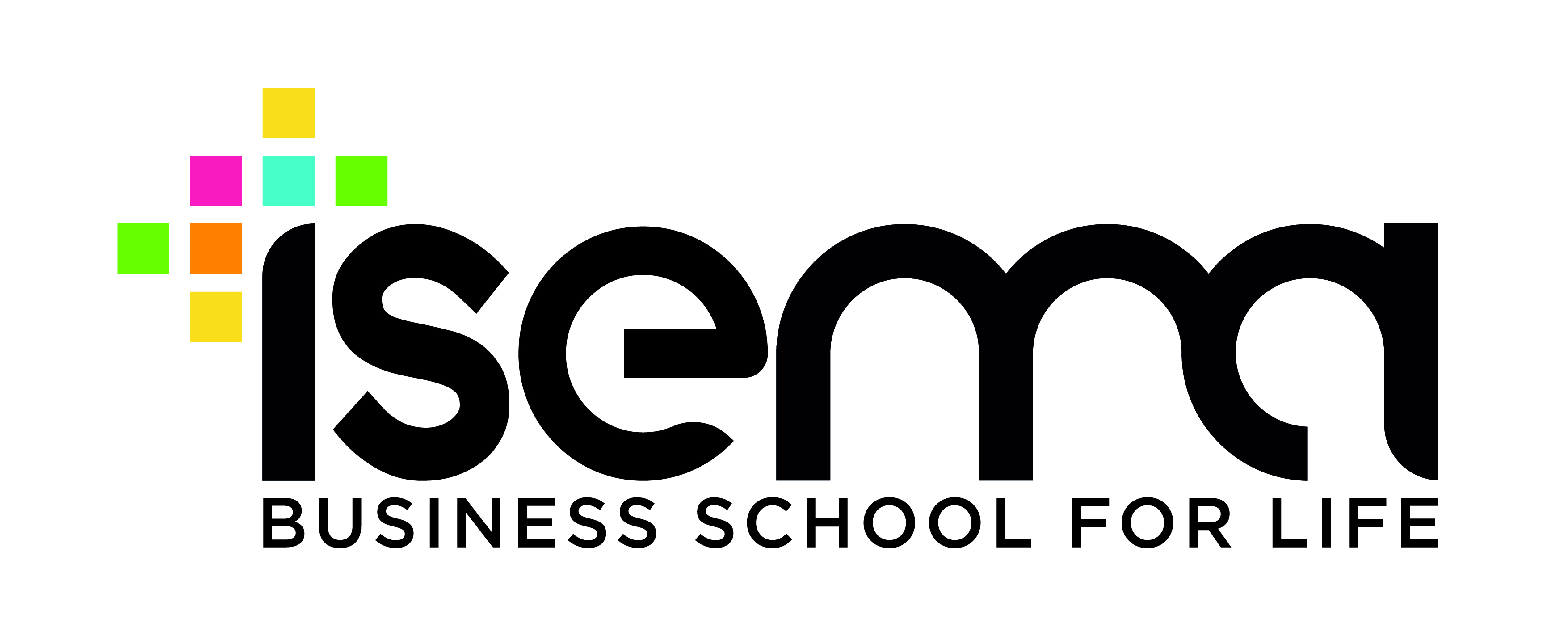 ISEMA logo 2019 business school for life