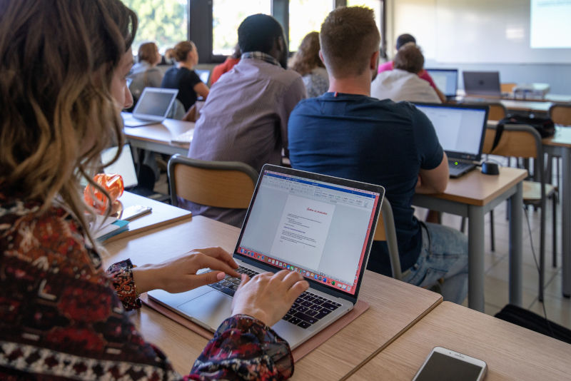 Étudiants en cours