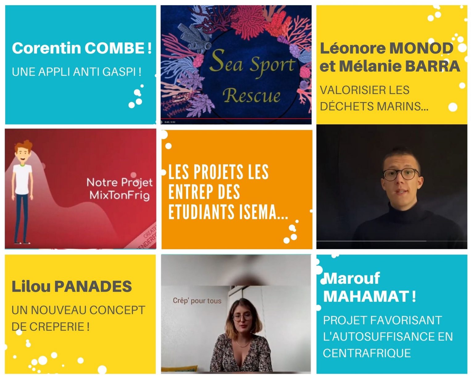 Programme Les Entrep' : les projets des étudiants Isema • Isema
